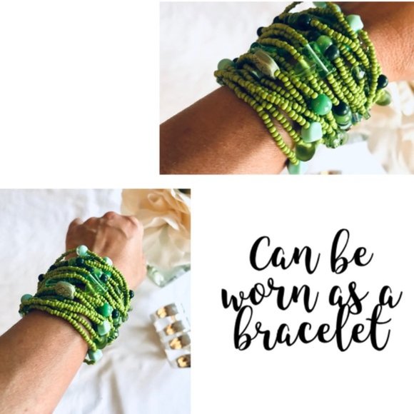 BoHo Convertible Handmade Beaded Necklace/Bracelet - Picture 4 of 4